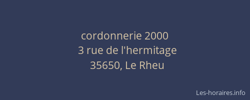 cordonnerie 2000