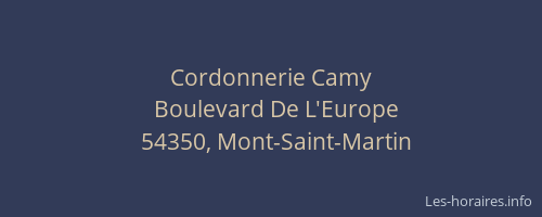 Cordonnerie Camy