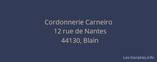 Cordonnerie Carneiro