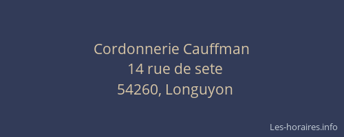 Cordonnerie Cauffman