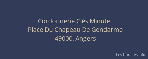 Cordonnerie Clés Minute