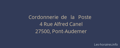 Cordonnerie  de   la   Poste