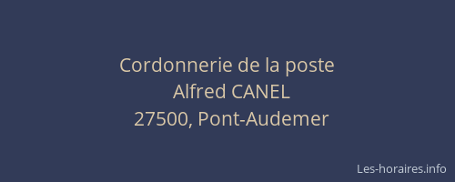 Cordonnerie de la poste
