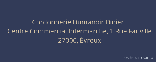 Cordonnerie Dumanoir Didier