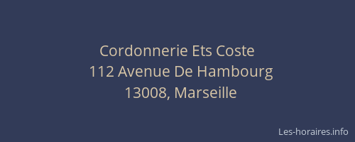 Cordonnerie Ets Coste