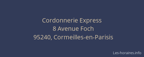 Cordonnerie Express