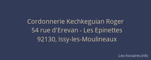 Cordonnerie Kechkeguian Roger