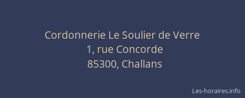 Cordonnerie Le Soulier de Verre