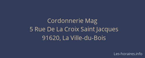 Cordonnerie Mag