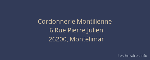 Cordonnerie Montilienne