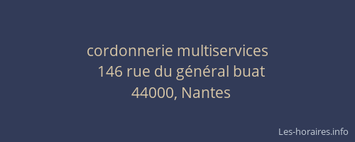 cordonnerie multiservices