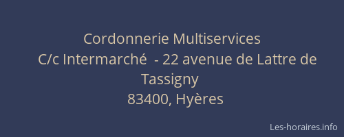 Cordonnerie Multiservices