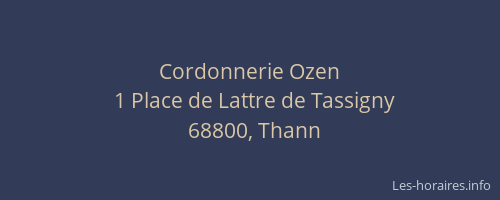 Cordonnerie Ozen