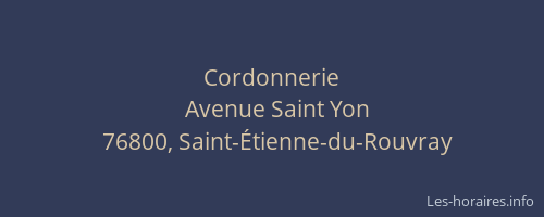 Cordonnerie