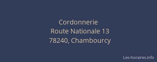 Cordonnerie