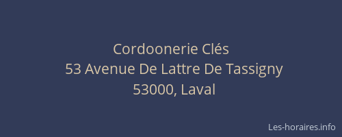 Cordoonerie Clés