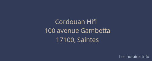Cordouan Hifi