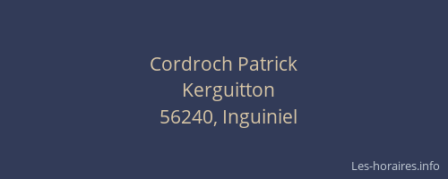 Cordroch Patrick