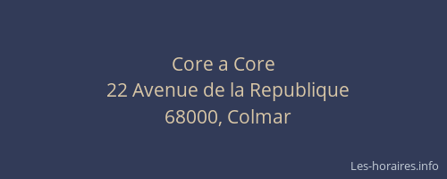 Core a Core