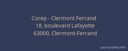 Corep - Clermont Ferrand