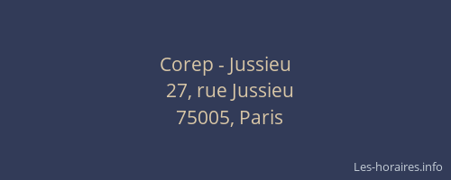 Corep - Jussieu