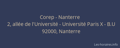 Corep - Nanterre