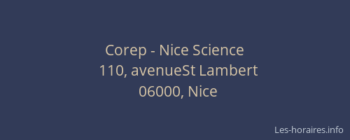 Corep - Nice Science