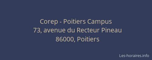 Corep - Poitiers Campus