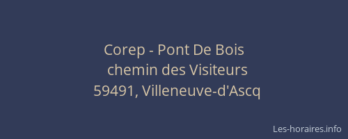 Corep - Pont De Bois