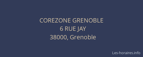 COREZONE GRENOBLE