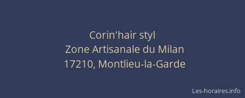 Corin'hair styl