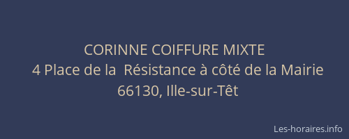 CORINNE COIFFURE MIXTE