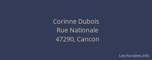Corinne Dubois