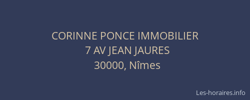 CORINNE PONCE IMMOBILIER