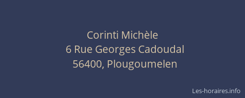 Corinti Mich&egrave;le