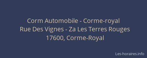 Corm Automobile - Corme-royal