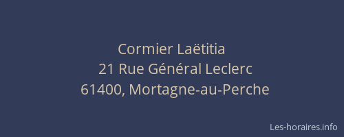 Cormier La&euml;titia