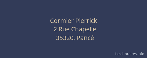 Cormier Pierrick