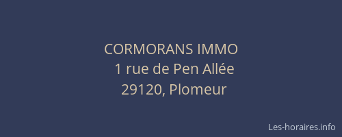 CORMORANS IMMO