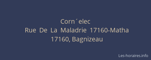 Corn&acute;elec
