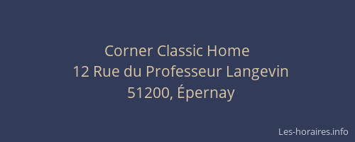 Corner Classic Home