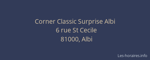Corner Classic Surprise Albi