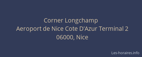 Corner Longchamp