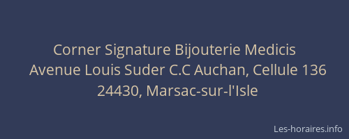 Corner Signature Bijouterie Medicis