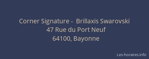 Corner Signature -  Brillaxis Swarovski