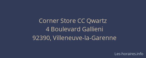 Corner Store CC Qwartz