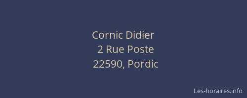Cornic Didier