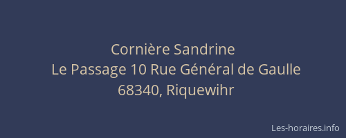 Cornière Sandrine