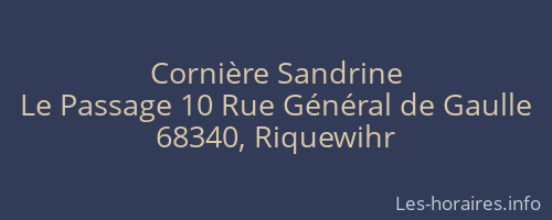 Cornière Sandrine
