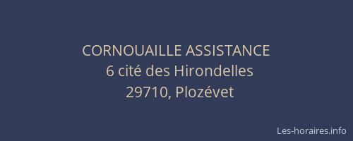 CORNOUAILLE ASSISTANCE